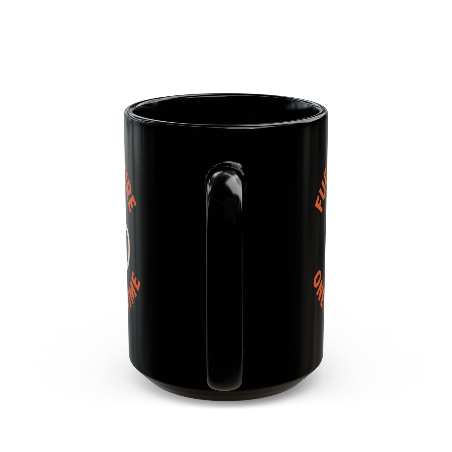 Motivational Coffee Mug – "Fuel Your Fire One Sip at a Time" – Black Ceramic Mug